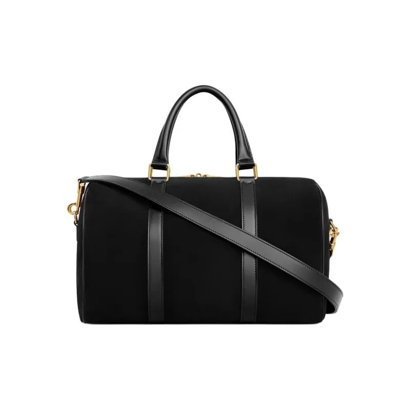 CELINE Suede Calfskin Shoulder Bag, Crossbody Bag, Handbag Women's Black-2
