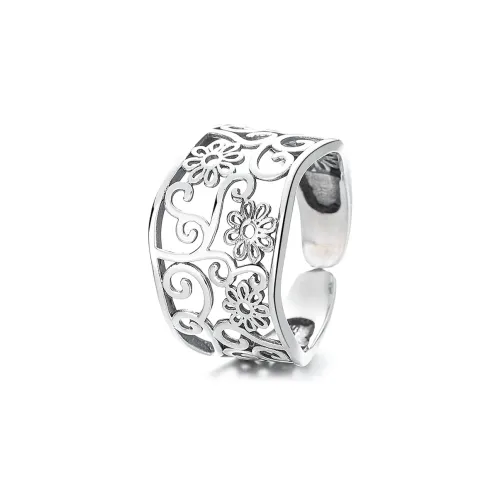 MDDHR 925 Sterling Silver Rings Women's Silver