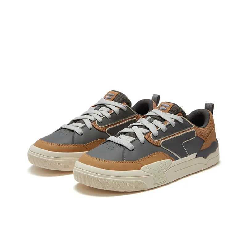FILA FUSION MANUAL Slip-Resistant Cushioning Low-Top Skateboard Shoes Men's Brown-2
