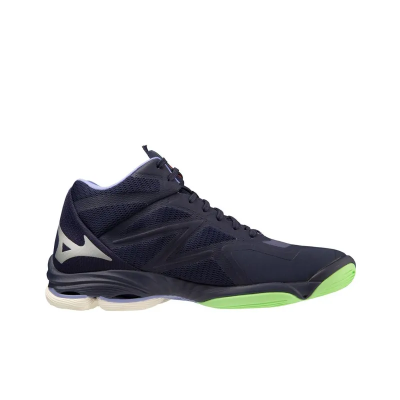 Mizuno Wave Lightning Z7 Cushioned Slip-Resistant Mid-Top Training Shoes Unisex Dark Purple-1