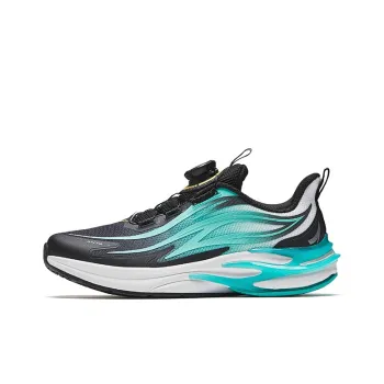 Antakids Chiyan Lightweight Cushioning Low Top Kids' Running Shoes Black Green Teenagers