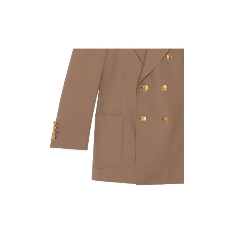 GUCCI Double breasted Wool Jacket-5