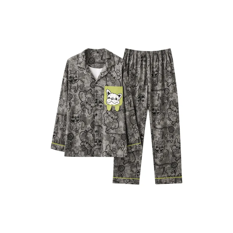 Qiao Ni Tong Pajama Set Men's Image Color-6