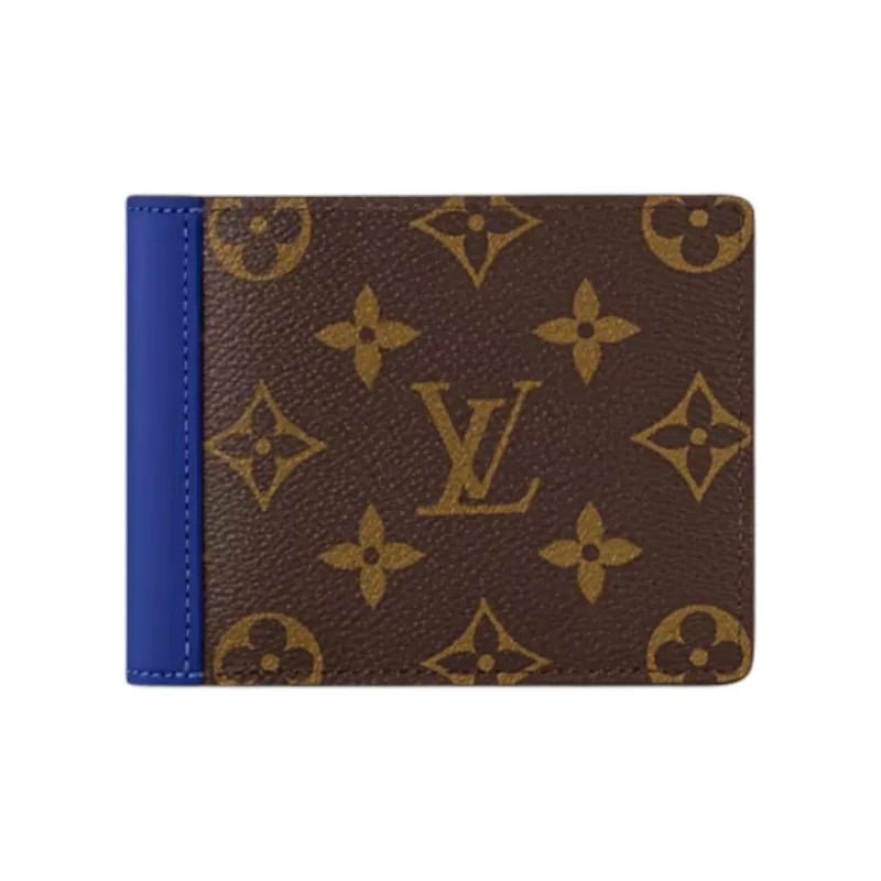 LOUIS VUITTON Multiple Coated Canvas Wallet Men's Indigo-0
