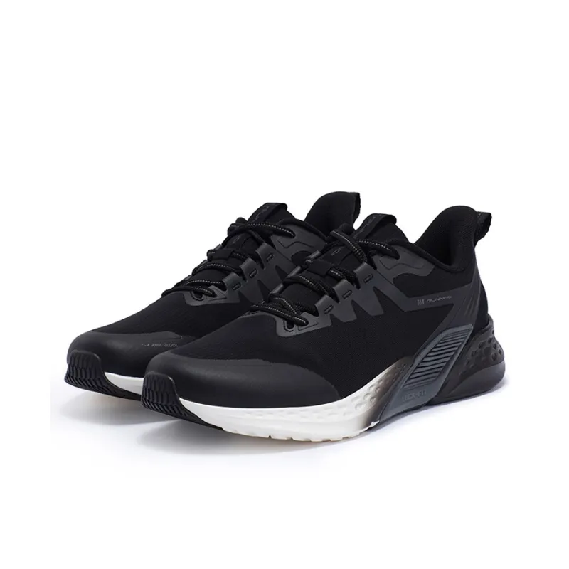 361° Volcano Rainproof Series Running Shoes Men Low Top Obsidian Black/Feather White-2