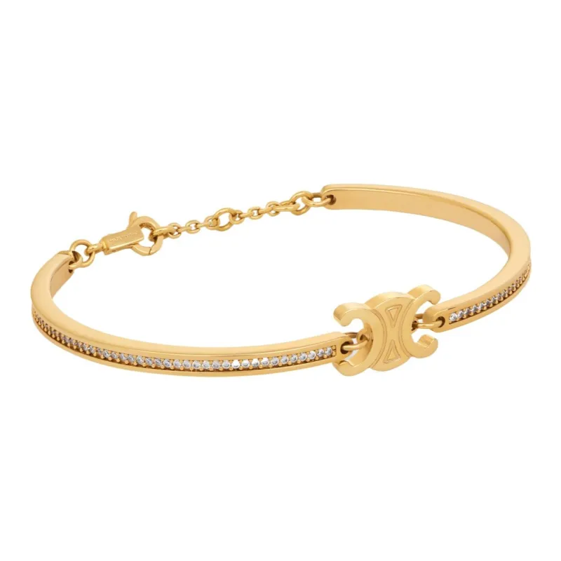 CELINE Brass Bracelets Women's Gold-1