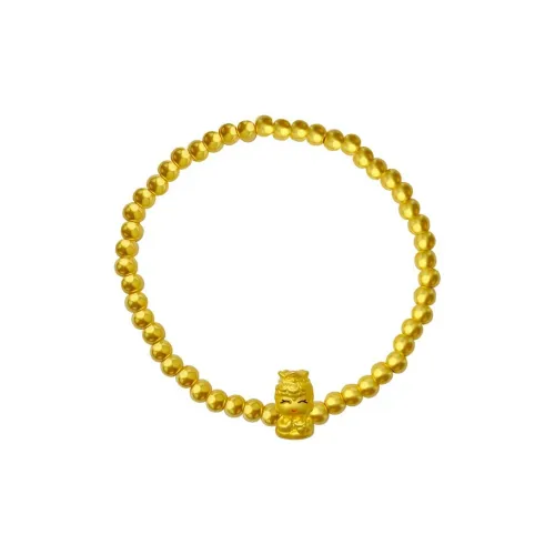 Love Samantabhadra Light Bead Samantabhadra Light Bead # Good Luck 999 Solid Gold Fixed Price Gold Bracelet Women's