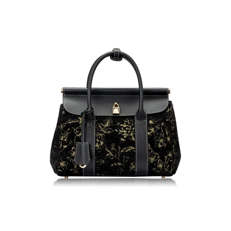 Roberta Di Camerino Handbags Elegant Black Gold-0