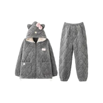 MIOJUER Pajama Set Women's Slate Gray