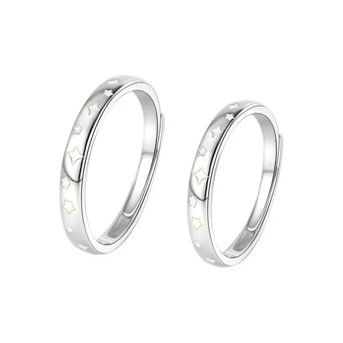 QUIET LOVE S999 Fine Silver Rings Unisex-0