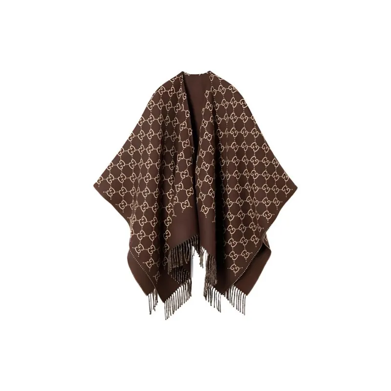 GUCCI Gg Jacquard Cape-0
