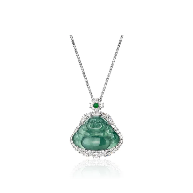 Encounter Gift High Ice Jade Jadeite Necklaces Women's-0