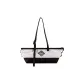 Black White Baguette Bag