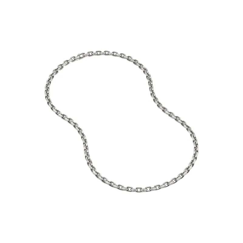 David Yurman Sterling Silver Deco Chain Necklace 6.5mm-2