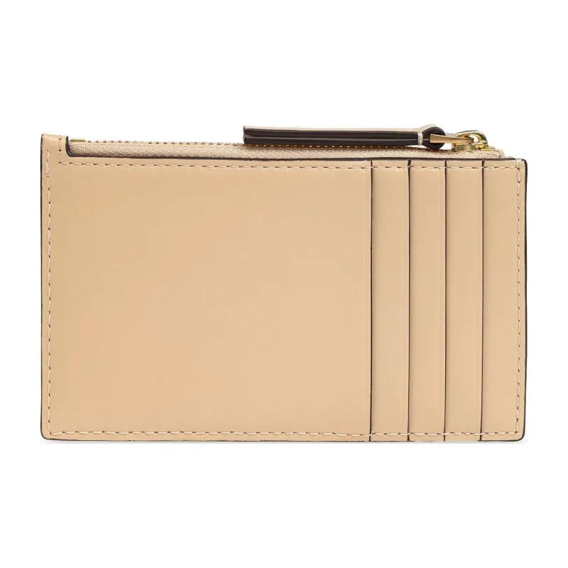 TORY BURCH Kira Calfskin Card Holder Women's Sandy Beige-2