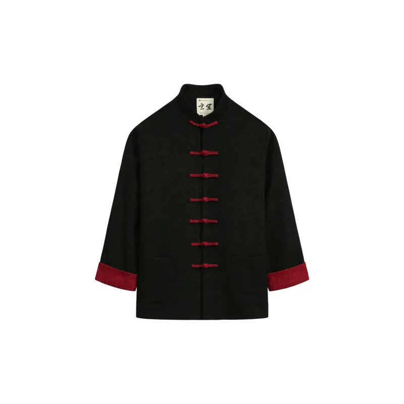 XUANSHENG Puffer Jacket Men's Black-5