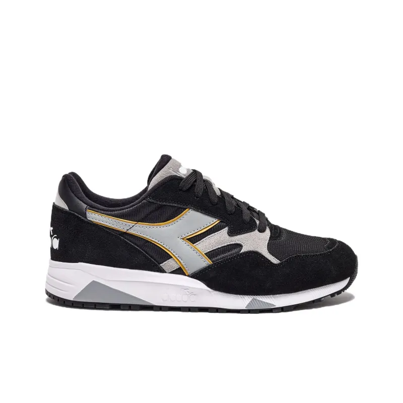 Diadora N902 Anti Slip Wear Resistant Low Top Casual Shoes Unisex Black Gray-1