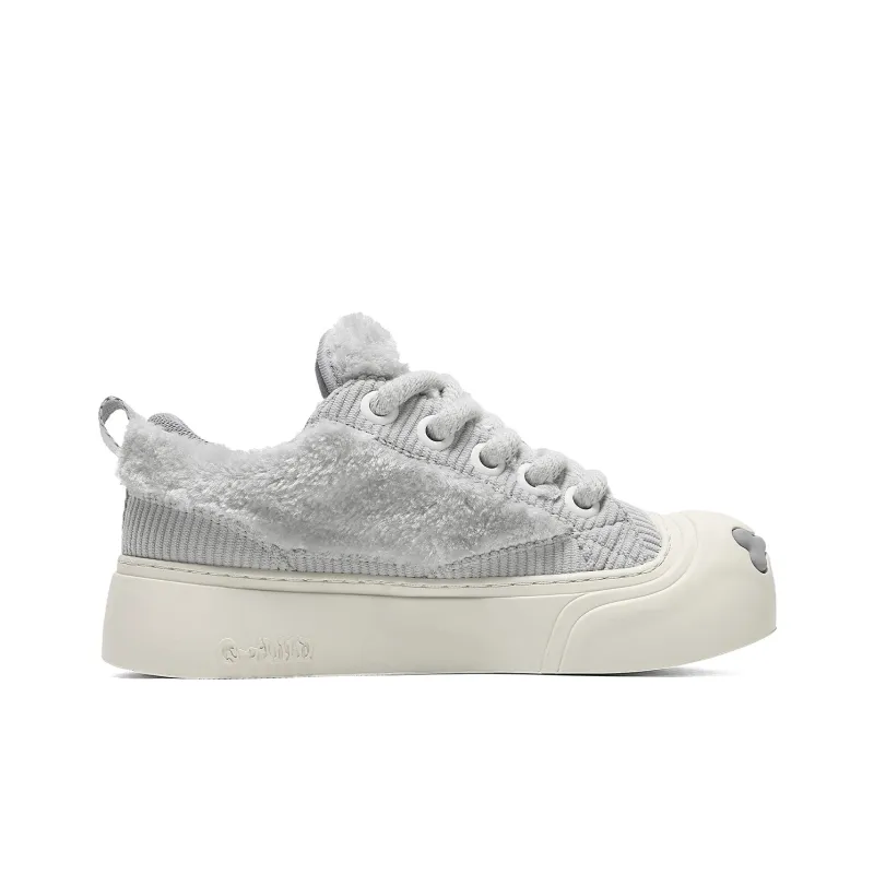 Q-AND Warm Height Increasing Low-Top Skateboard Shoes Unisex-2