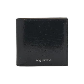 Alexander McQueen Calfskin Wallet Women's Black