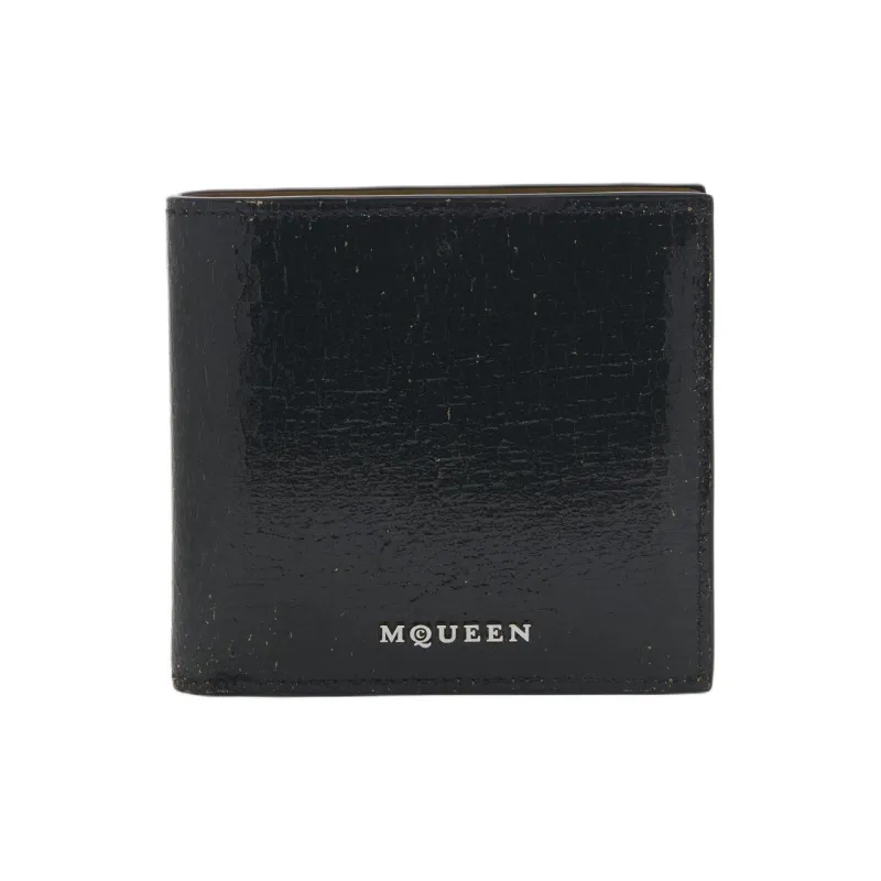 Alexander McQueen Calfskin Wallet Women's Black-0