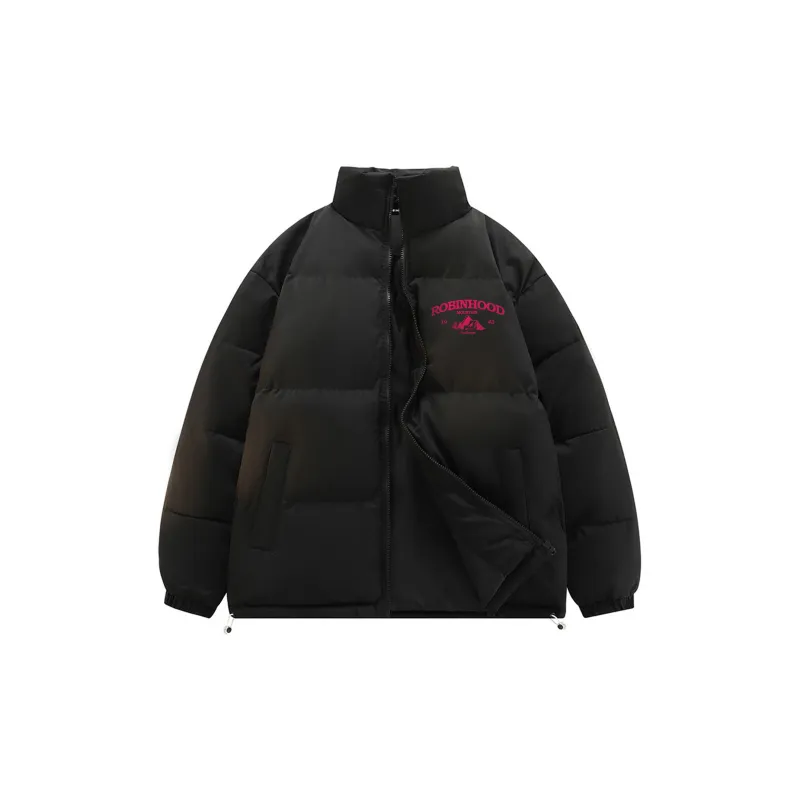 ROBINHOOD Puffer Jackets Unisex Black-6
