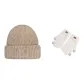 Brown Hat+Ecru Glove
