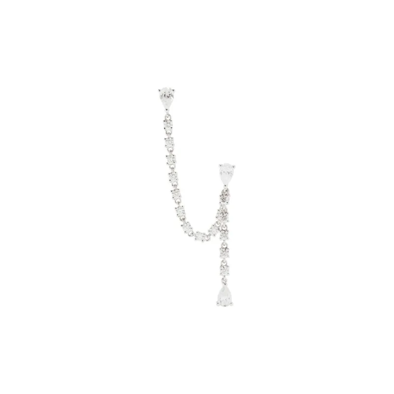 Anita Ko 14K White Gold Diamond Drop Earring-0