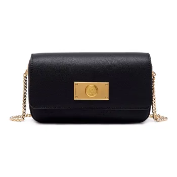 Montagut Cow Leather Small Square Bag Shoulder Bag, Crossbody Bag Regular Women's Black/White/Mustard Green