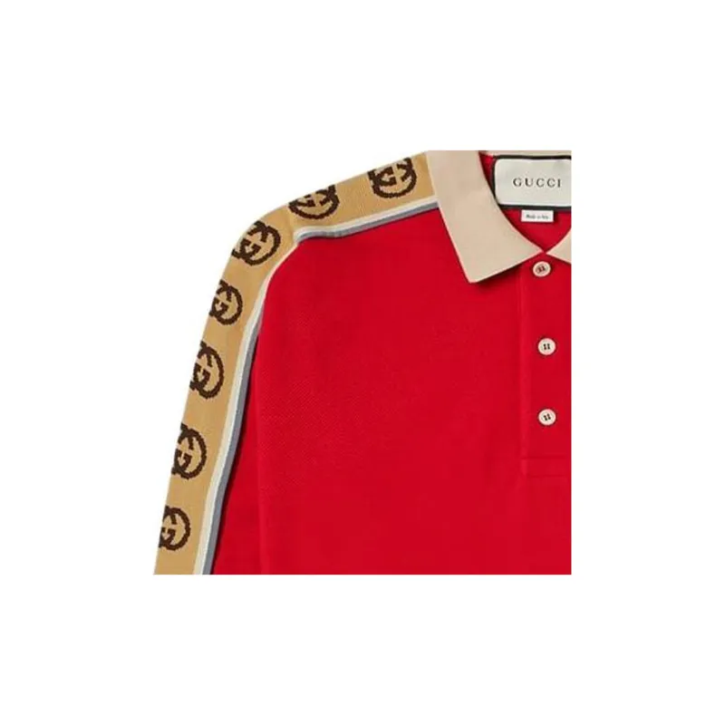 GUCCI Polo Shirts Men Red-4