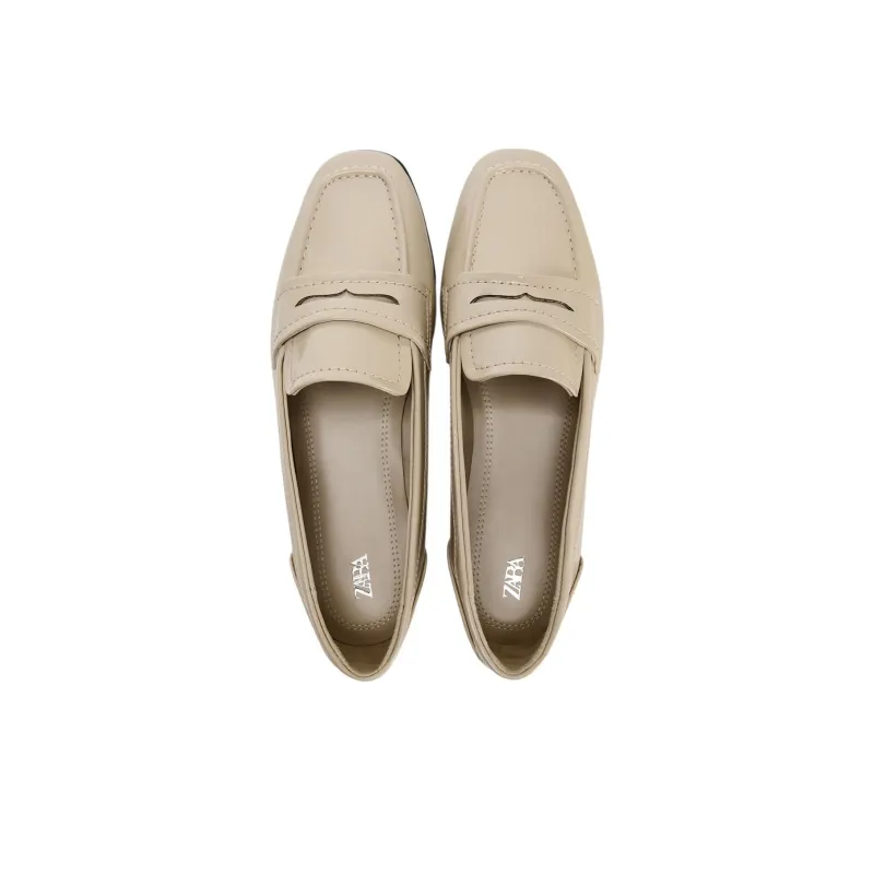 ZARA Loafers Women's Ecru-4