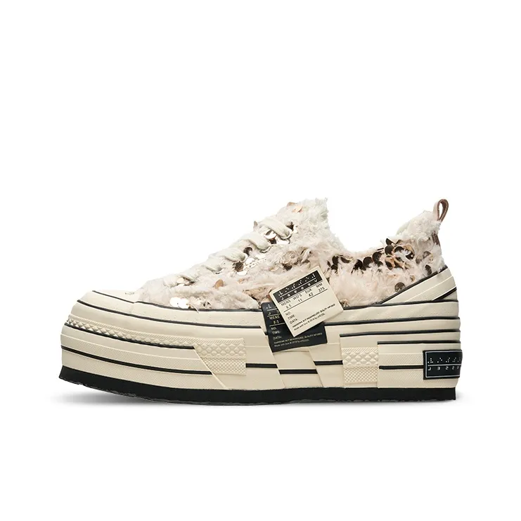 VESSEL Wear Resistant Slip Resistant Low Top Canvas Shoes Unisex Beige-0