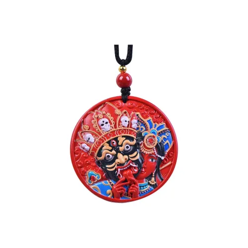 Strange Snow Cinnabar Necklaces Unisex