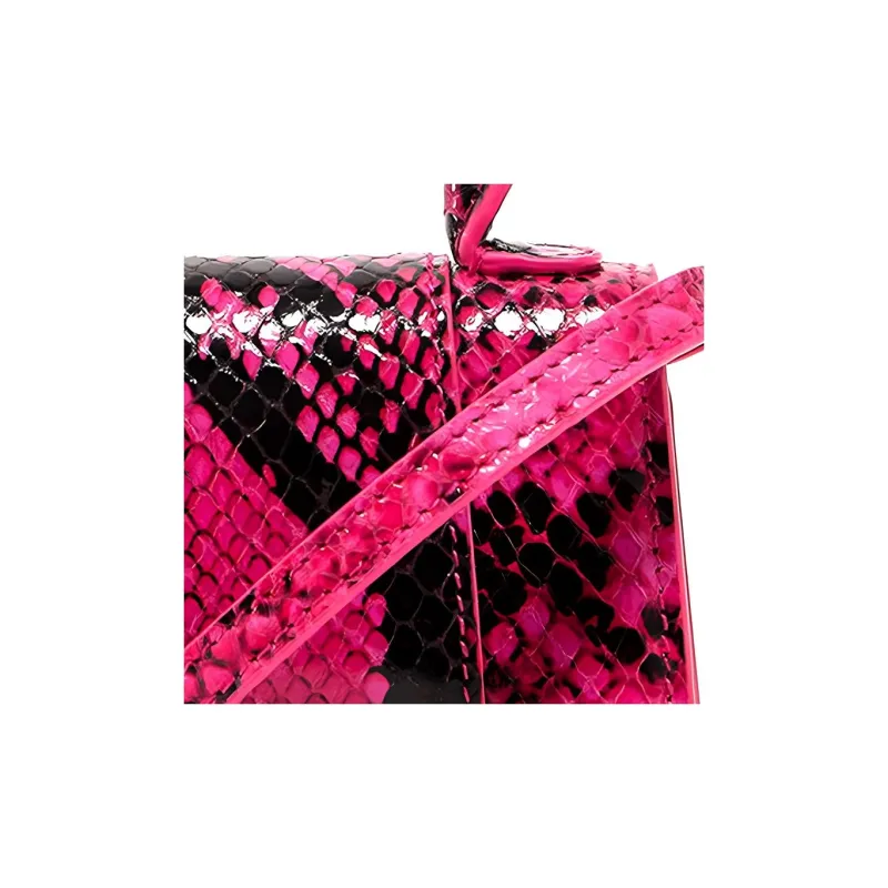 Balenciaga Hourglass Calfskin Hourglass Bag, Shoulder Bag, Crossbody Bag, Handbag Mini Women's Pink-4