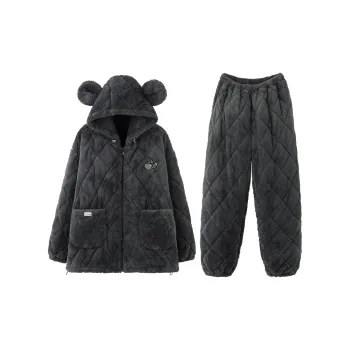 MIOJUER Pajama Set Men's Dark Gray