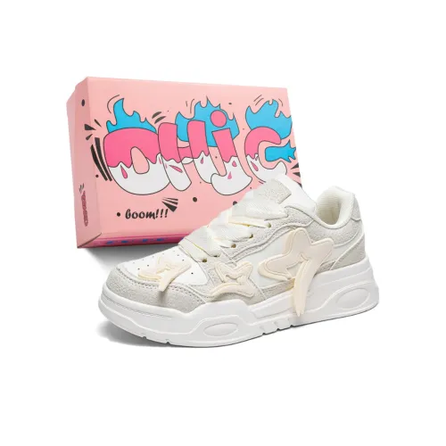 OHJC Unique Color Blocking Effect Warm Lightweight And Breathable Low Top Skateboard Shoes Women's