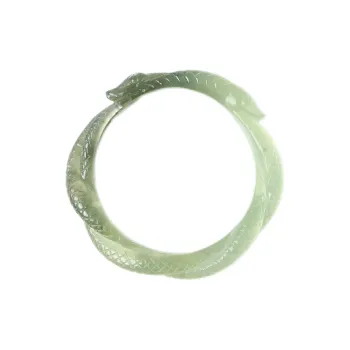 South Asia Natural Serpentine Jade Bangles Unisex