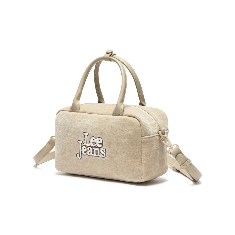 Lee Fabric Handheld Handbag Regular Women's Ecru-1