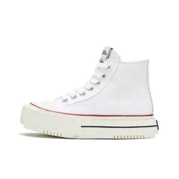 CHOCO CONCERT High Top Canvas Shoes Unisex White