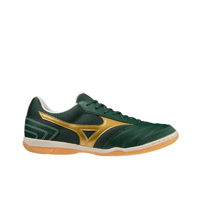 Mizuno IC/IN Anti-Slip Wear-Resistant Soccer Shoes Unisex Green Gold-1