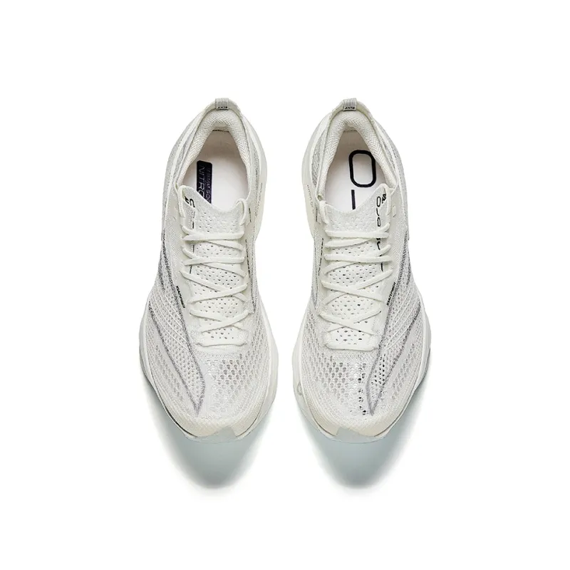 Anta C202 6.0 PRO Anti-Slip Wear-Resistant Low-Top Marathon Running Shoes Men's White Gray-2