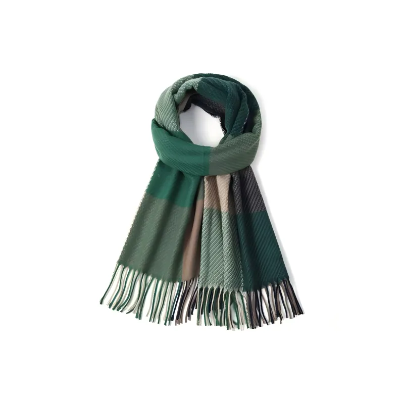 EEEENO Polyester Knit Scarves Unisex-14
