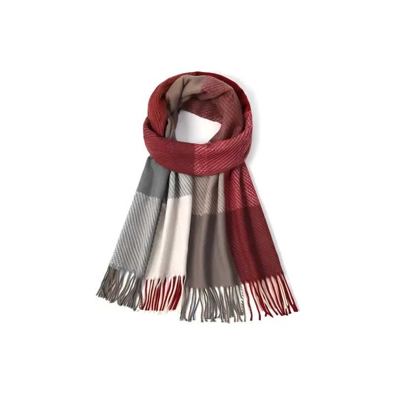 EEEENO Polyester Knit Scarves Unisex-7