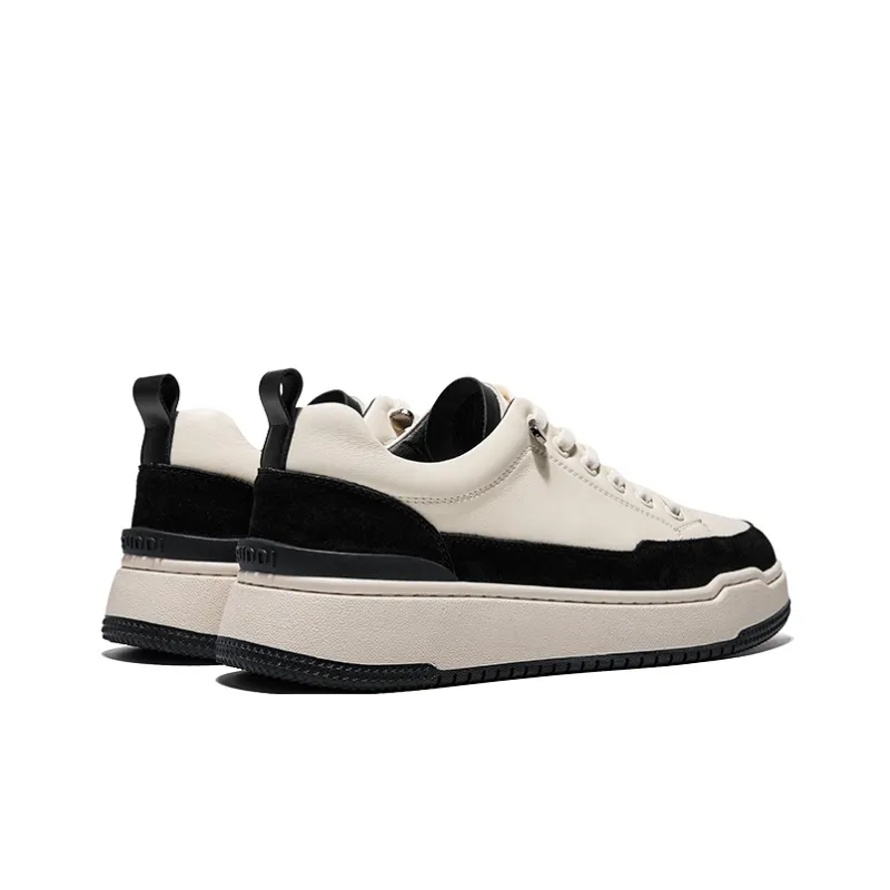 Hautton Jeans Skateboard Shoes Men's White-12