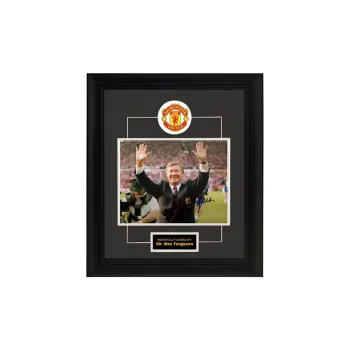 Three For Early Manchester United Fransesque Collector's Level Photo Includes SA Certificate Framed