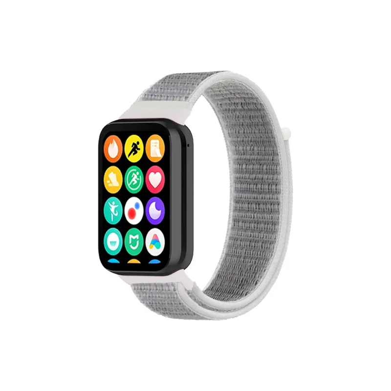 MSSM Watch Band Xiaomi Red Beige Compatibility Woven Material-2