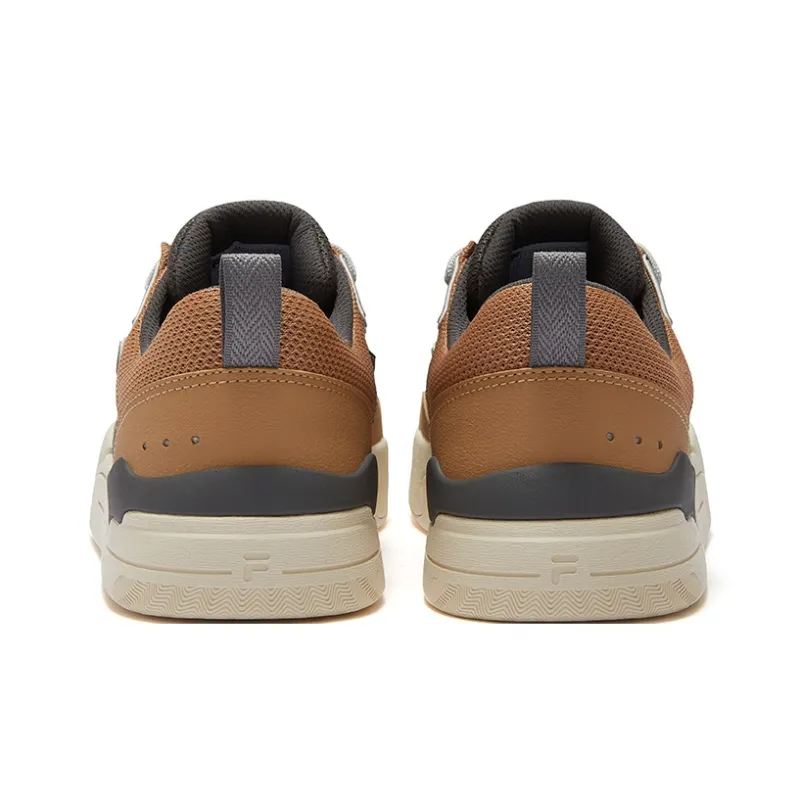 FILA FUSION MANUAL Slip-Resistant Cushioning Low-Top Skateboard Shoes Men's Brown-4