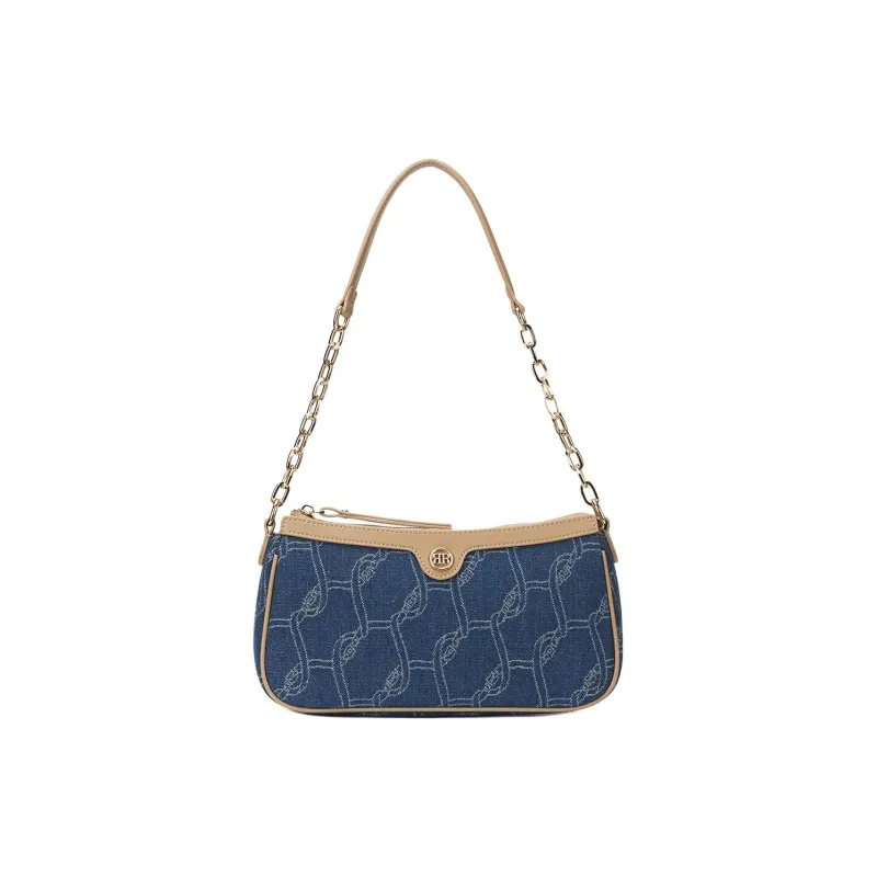 ROBERTA DI CAMERINO Denim Fabric Handbag Shoulder Bag Regular Women's Denim Blue-1