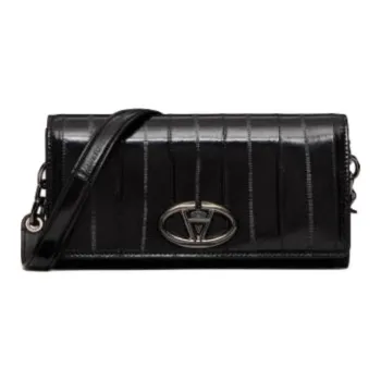 Valentino Vlogo Eel Skin Shoulder Bag, Crossbody Bag, Wallet Women's Black