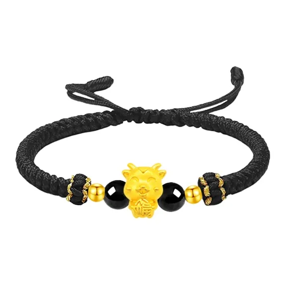 Lao Feng Xiang Gold Bracelet Unisex-9