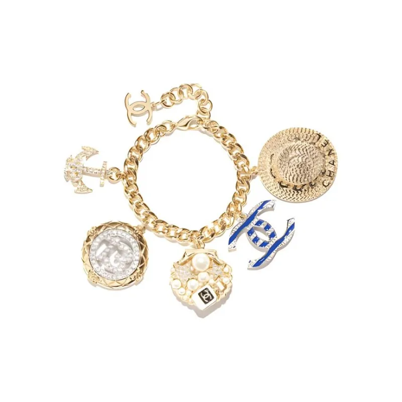 CHANEL Metal Bracelets Women's Gold-1